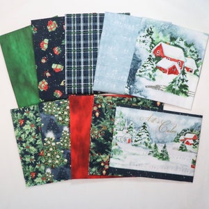 Winter Hollow - 10 Christmas Fat Quarters - by Wilmington - 100% Cotton Woven Fabrics