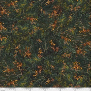 Autumn Retreat Leaves - Pattern #ARET 5584 DG - by P & B Textiles - 100% Cotton Woven Fabric