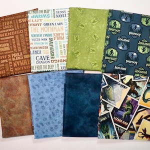Legends of the National Parks - 8 Fat Quarters - by Riley Blake - 100% Cotton Woven Fabric - May also purchase a Bigfoot full yard panel