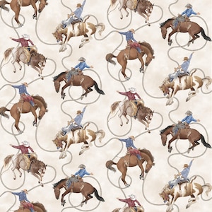 Cowboy Blues - Cowboys - Pattern #DP28145-12 - by Northcott - 100% Cotton Woven Fabric - Choose Cut