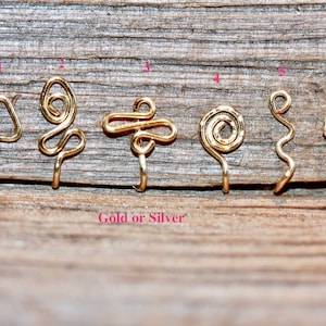 Nose Cuff Set, Fake Nose Ring, No Piercing Nose Jewelry, Nose Ring, Tribal Nose Cuffs, Nose Ring, Pierceless Nose Cuff
