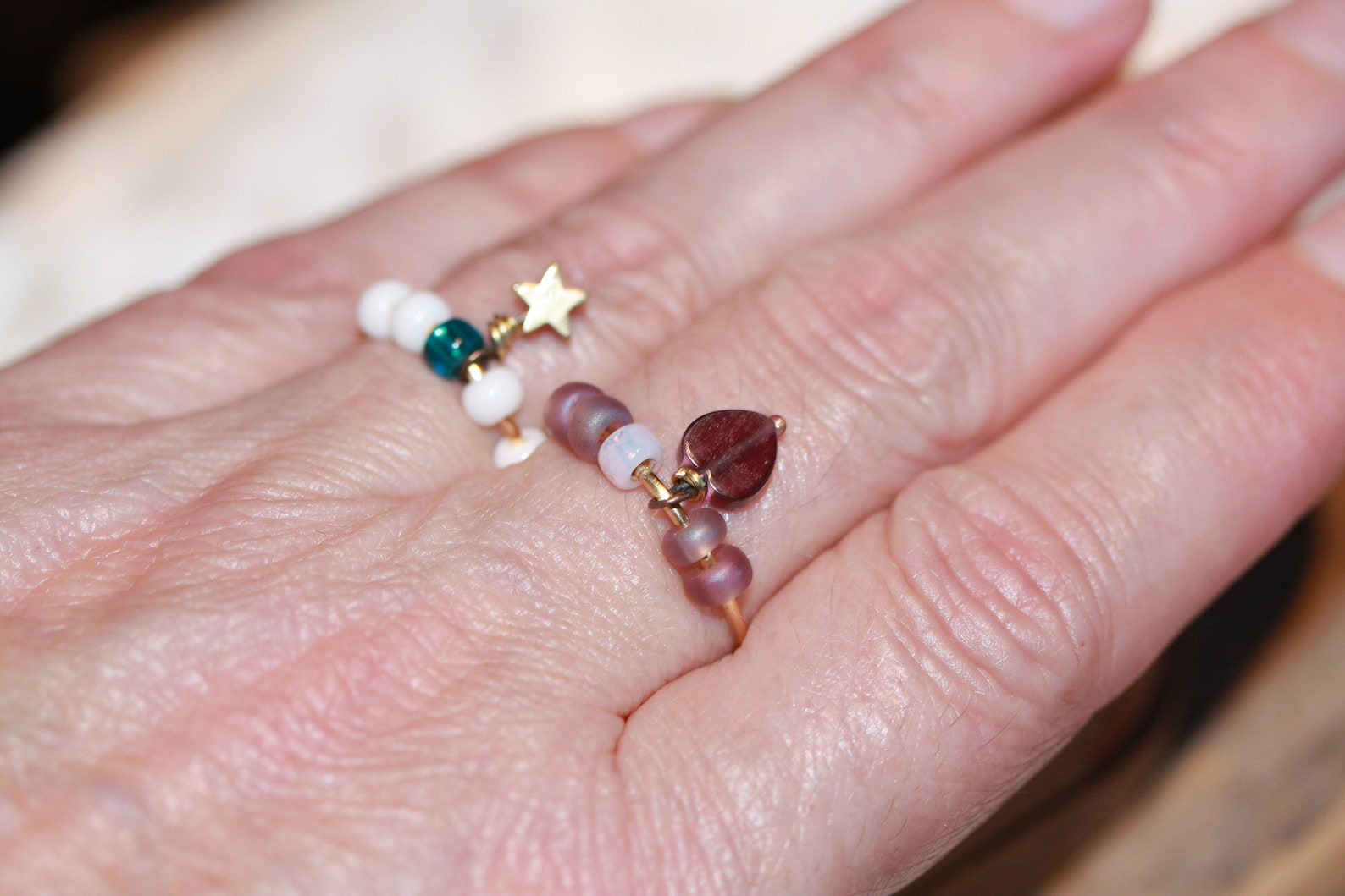 Anxiety Ring Adjustable Fidget Rings Worry Rings Spinner Etsy