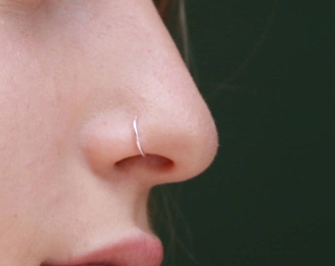 Fake Nose Ring Pink Clip on Nose Ring Faux Nose Ring Etsy