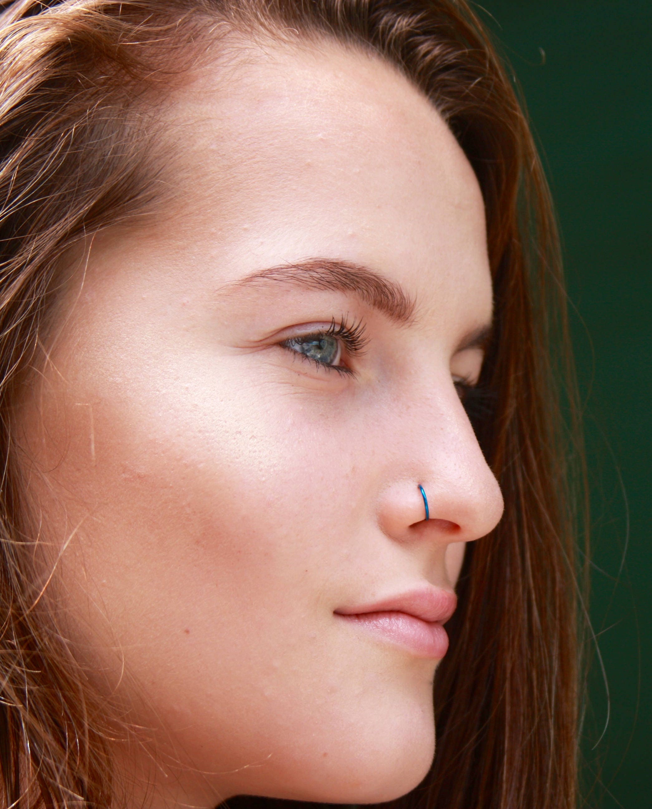 Fake Nose Ring Pink Clip On Nose Ring Faux Nose Ring Etsy