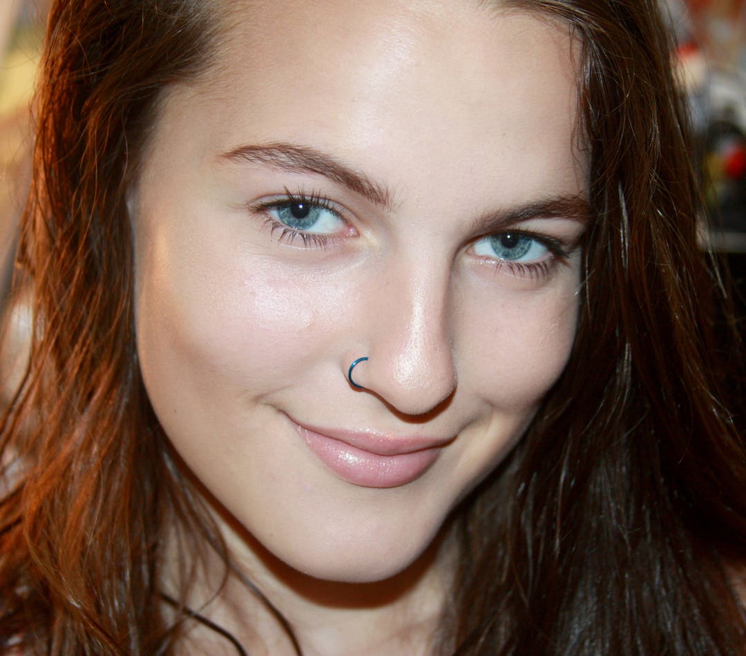 Fake Nose Ring Clip on Nose Ring Faux Nose Ring Hoop Nose Ring Custom