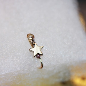 Nose cuff, Star Nose Cuff, Clip On Nose Ring, Pierceless Nose Hoop, Faux Nose Ring, Gold Cuff, No piercing nose ring