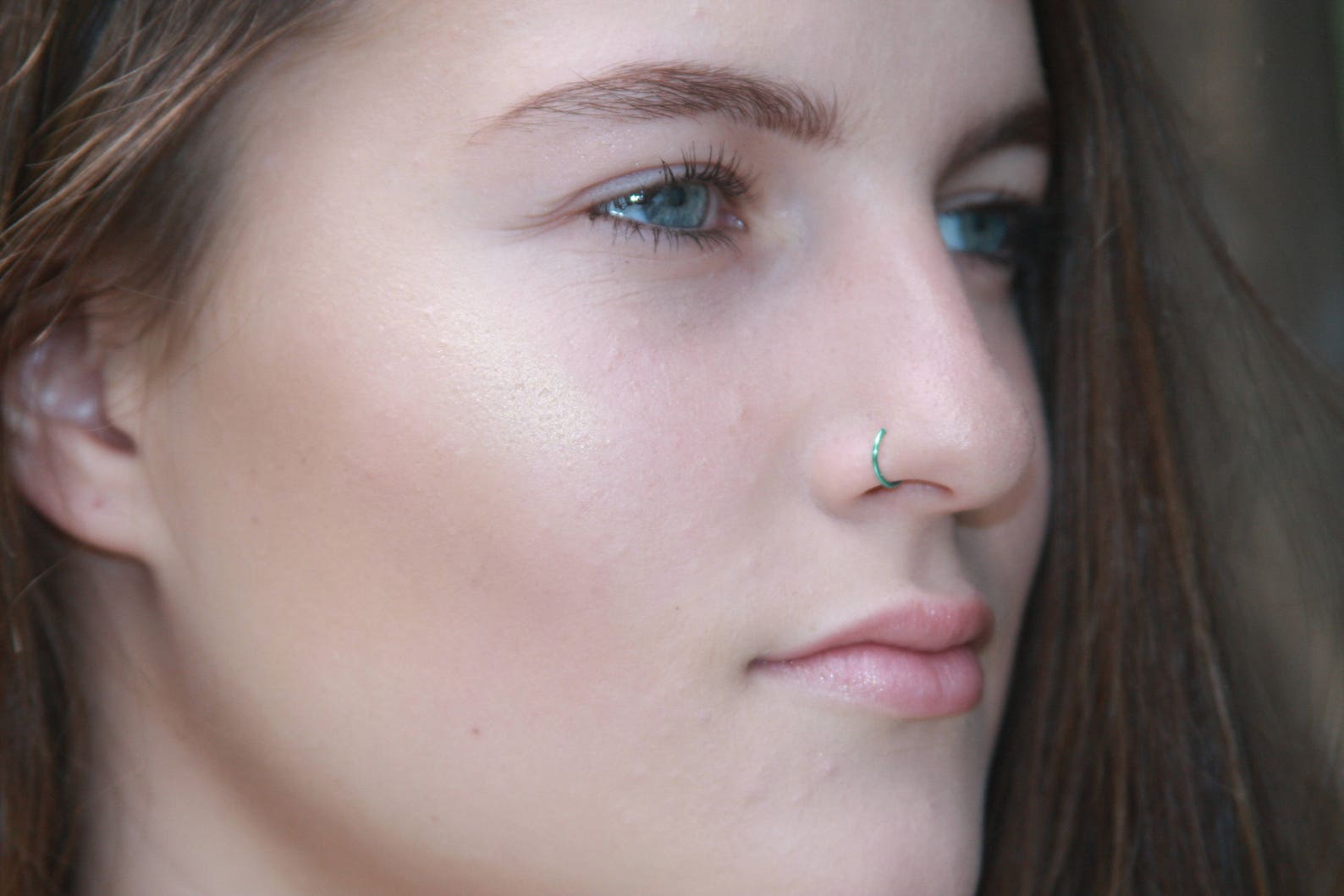 Fake Nose Ring Clip on Nose Ring Faux Nose Ring Hoop Etsy