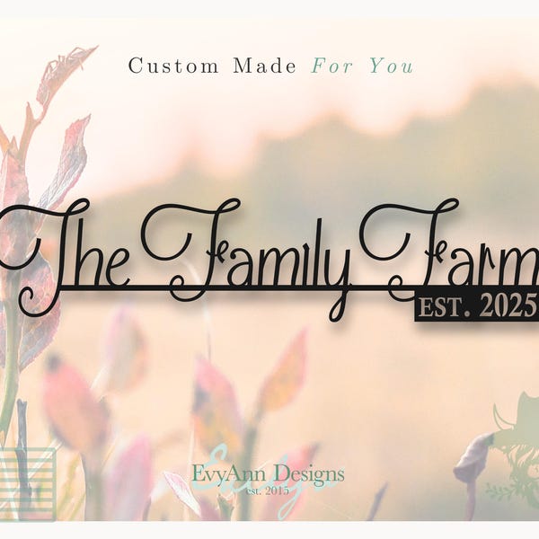 Custom Metal Farm Sign – Rustic Chicken & Goat Decor S1075