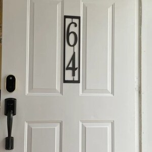 Custom Modern Vertical House Number Plaque, Door Number, House Number, Address Number, Number Sign, Mailbox Numbers, House Sign, HN1117 image 4