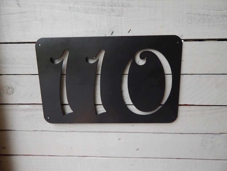 Larger House Number Metal House Number HN1043 Number Sign Metal Art Mailbox Numbers House Sign Door Number Address Number