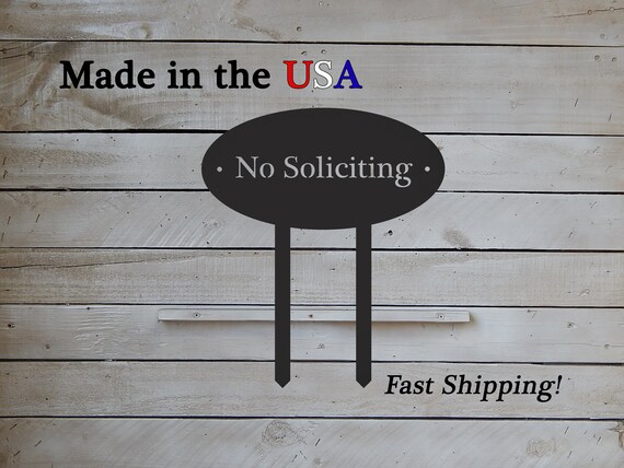Home S1334 Garden Decor No Soliciting Yard Sign Business Sign No Soliciting