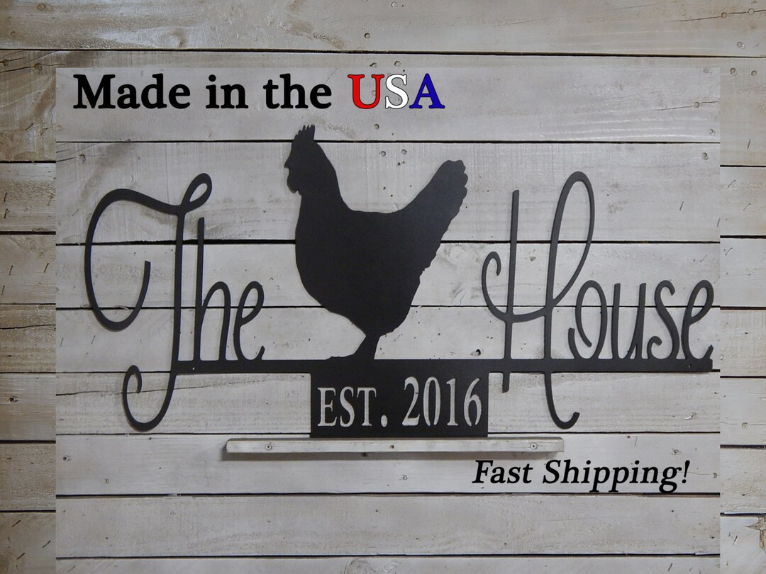 The Chicken House Sign Hen House Sign Chicken Coop Sign Etsy