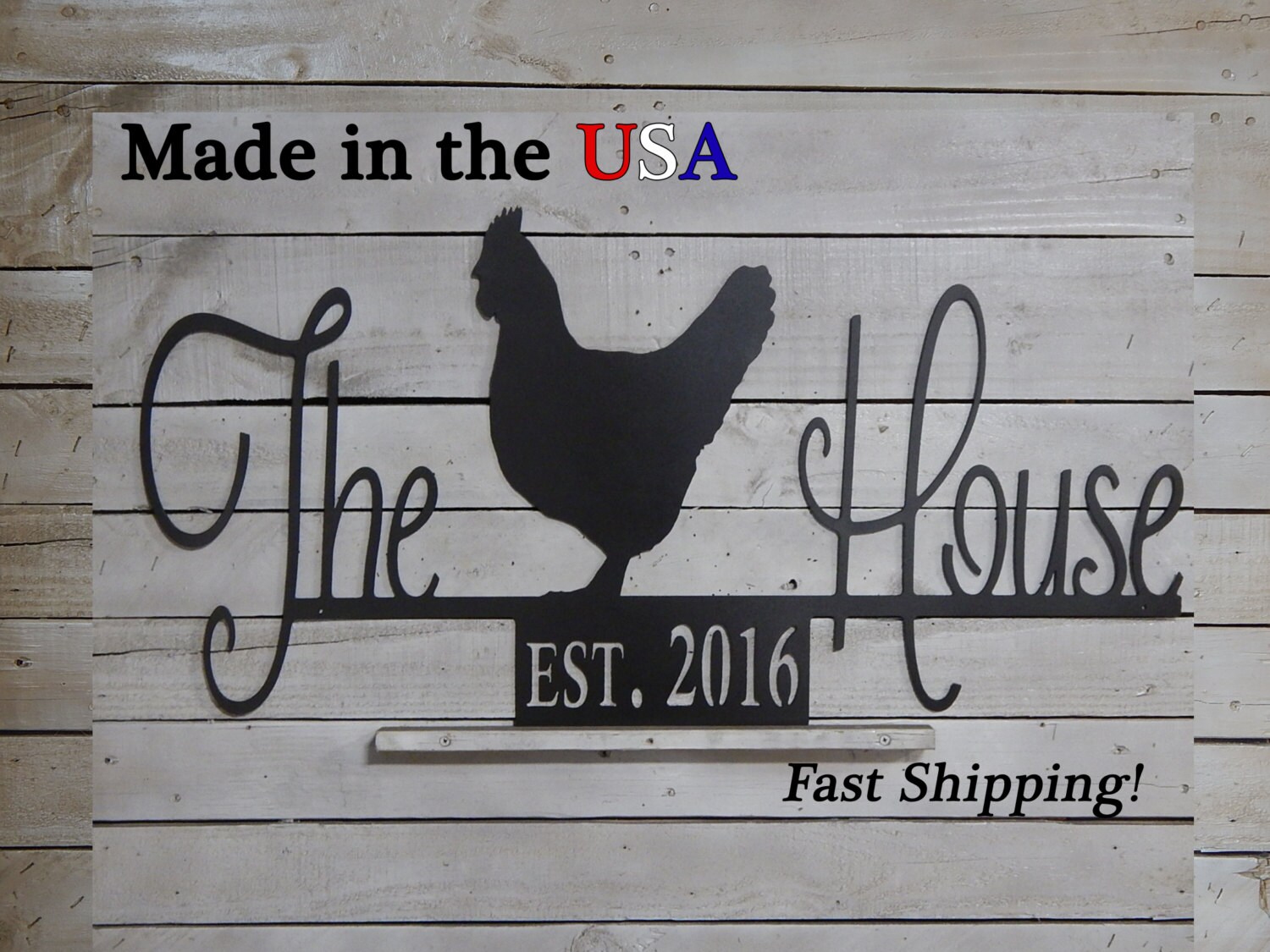 The Chicken House Sign, Hen House Sign, Chicken Coop Sign, Establishe…