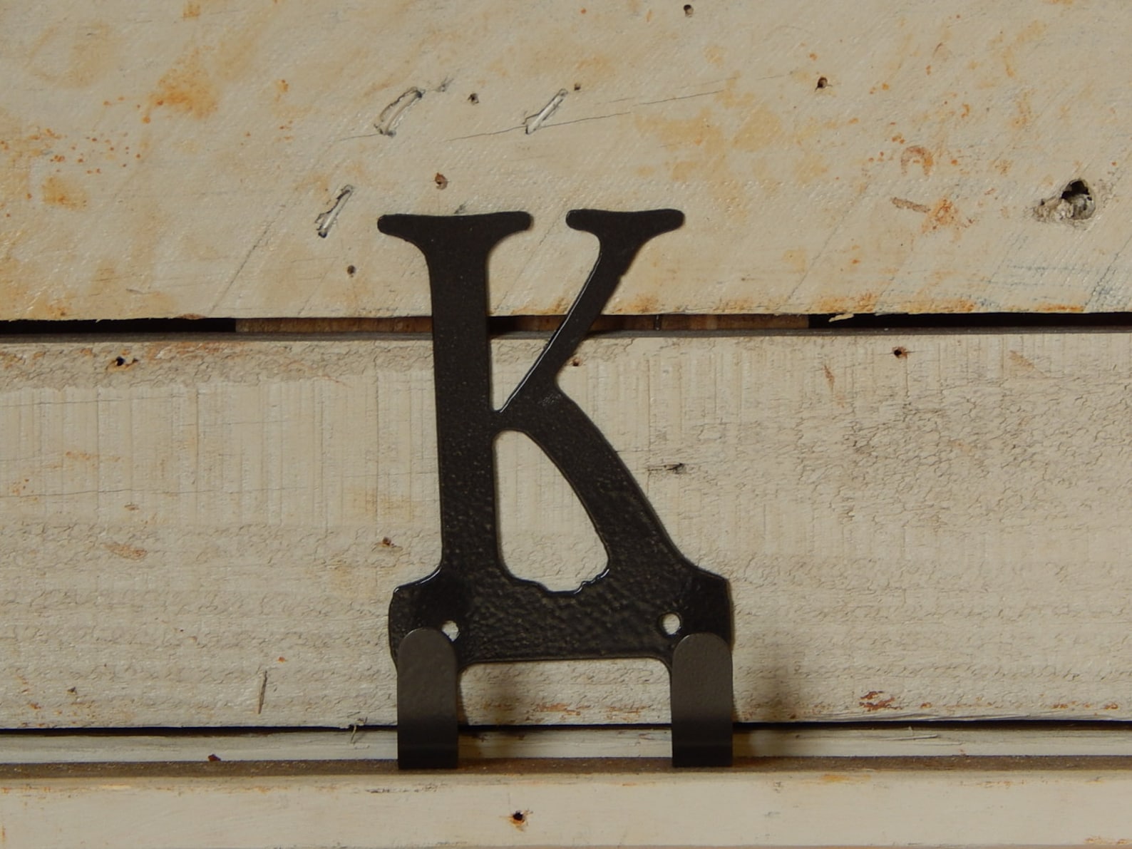 Initial With 2 Hooks Backpack Hooks Child Decor Bathroom Etsy