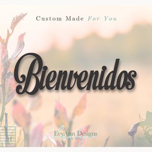 Metal Bienvenidos Sign – Spanish Welcome Sign | Rustic Metal Wall Decor | Farmhouse Entryway Sign | Outdoor Welcome Sign | Steel Art | W1121