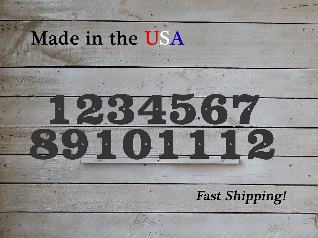 4 Metal Clock Numbers, 112 15 Pieces With Hanging Holes, DIY Clock