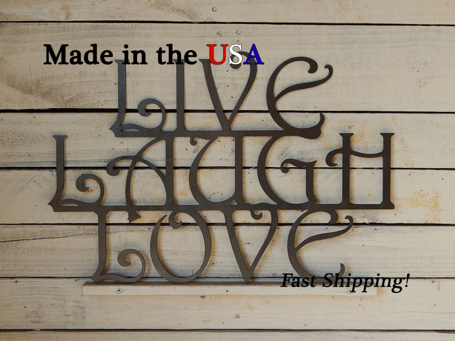 Live Laugh Love Sign Metal Art Love Sign Love Decor Etsy