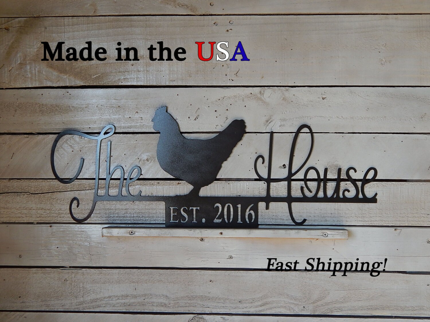 The Chicken House Sign, Smaller Hen House Sign, Chicken Coop Sign, Es…
