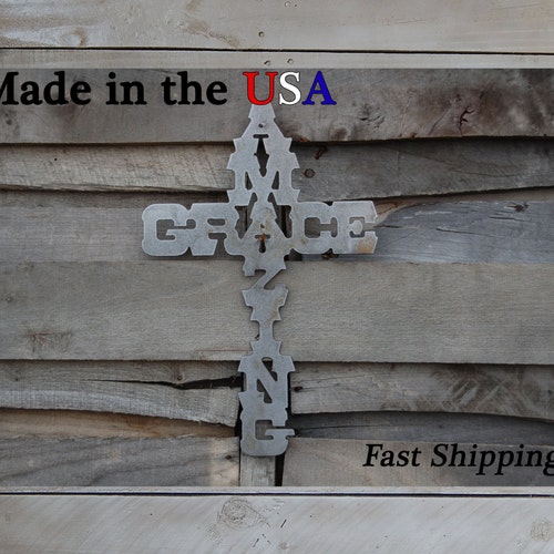 Amazing Grace Metal Wall Art Etsy
