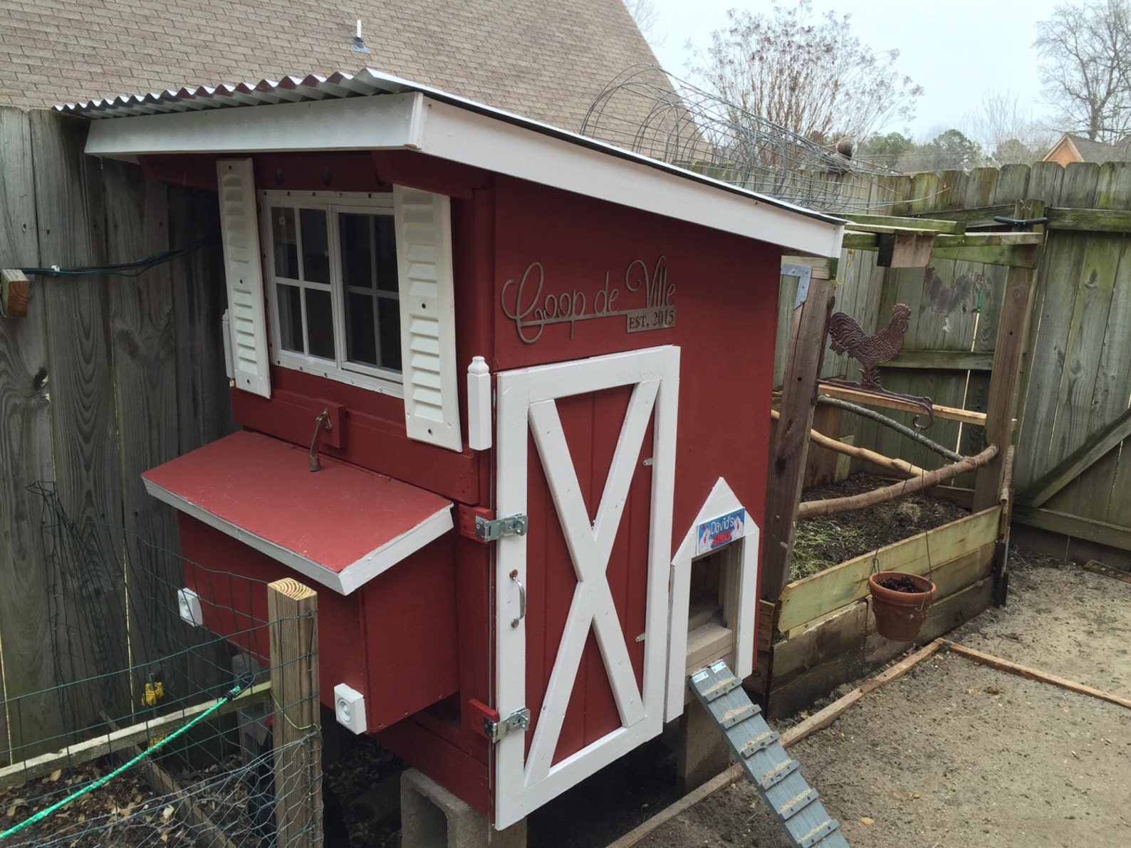 Chicken Coop Sign Established Date Any Coop De Ville Etsy
