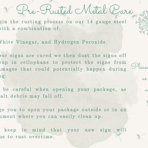 Large Metal Entrance/gate Rectangle Farm Sign | Personalized Tree, Barn ...