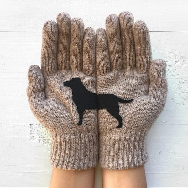 Dog Gloves, Winter Gifts, Handmade Items, Valentine Accessories, Animal Mittens, Women Mitts, Knitwear Woman, Valentine Clothing