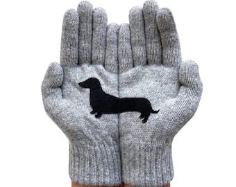 Dachshund Gifts, Animal Gloves, Handmade Clothing, Dog Mittens, Valentine Clothing, Wiener Dogs, Handmade Accessories, Valentine Gifts