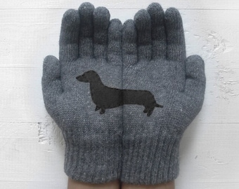 Dog Gloves, Dachshund Gifts, Best Gift For Women, Valentine Accessories, Animal Mittens, Woman Gloves, Handmade Items, Valentine Clothing