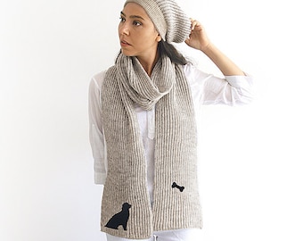 Handmade Scarf and Beanie Set: Pet Parent Winter Style Gift,