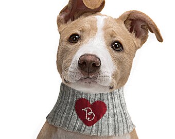 Personalized Pet Gift, Dog Neck Warmer, Pet Accessories Monogram Dog Neckwear, Custom Neck Warmer, Dog Clothing, Pet Gift, Personalized Gift