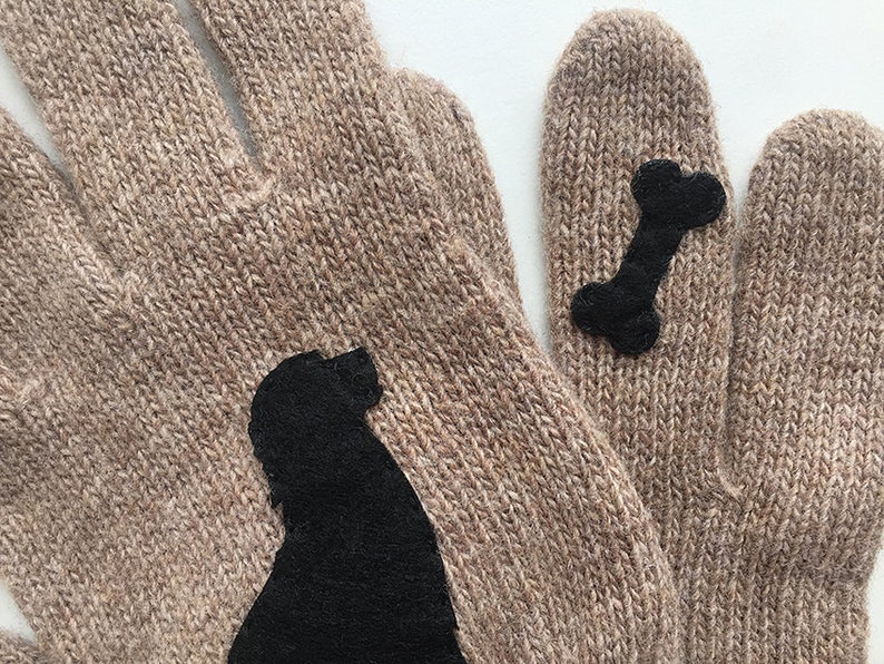 Winter Gloves Wool Dog Mittens Pet Parent Gift Ready To Etsy