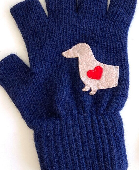 Dachshund gloves hotsell