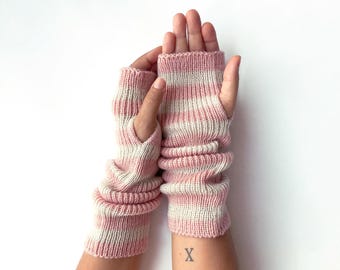 TODAYFUL　Seamless Mittens Armwarmer XMMSWDLA 1 Pairs Knitted Arm Warmers Gloves Winter Long