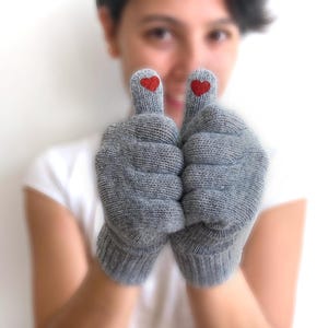 Heart Gloves For Mom, Cozy Spring Style Gifts, Mothers Day Gift For Yourself