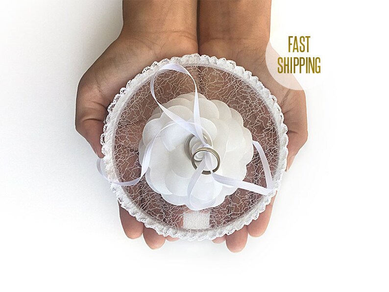 Ring Pillow Alternative Flower Ring Pillow Wedding Pillow Etsy