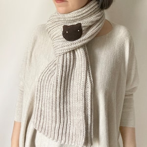 Handmade Wool Cat Scarf: Spring Style Shawl, Cozy Gifts Pets Parents, Mothers Day Gift
