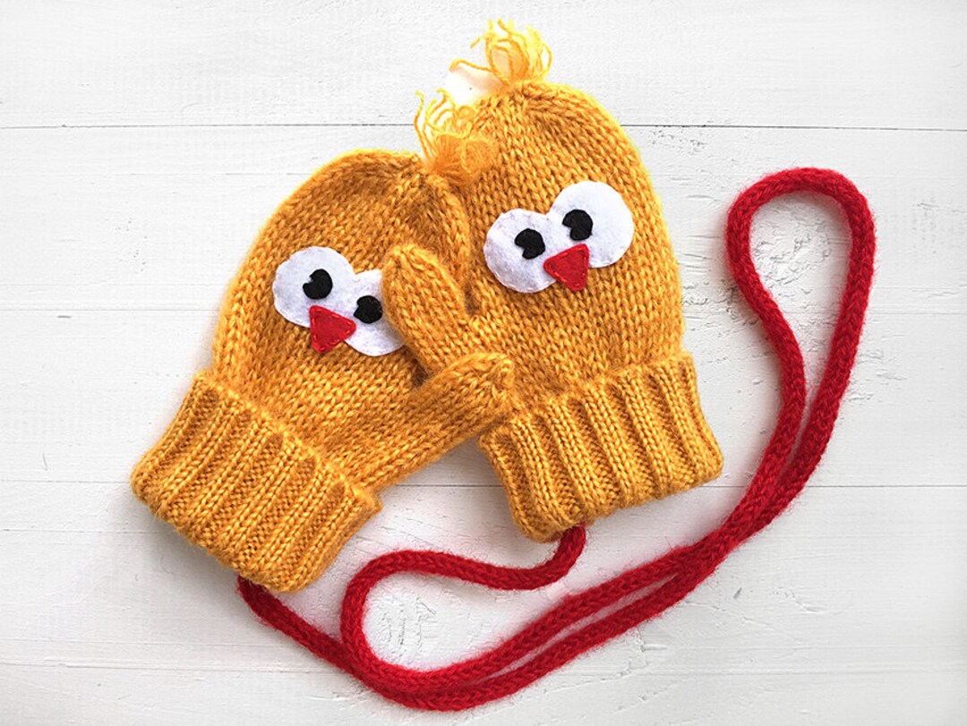 Kids Mittens, Handmade Gloves, Mittens With Strings, Best Gifts, Kids