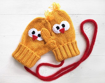 Kids Mittens, Handmade Gloves, Mittens With Strings, Best Gifts, Kids Winter Outfit, Gift For Boys, Unique Holiday Gifts, Knitwear Kid