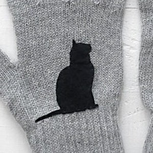 Cat Lover Winter Gloves, Cat Parent Clothing, Accessories For Mom, Pet Memorial Gift, Kitten Mittens, Handmade Spring Clothing, Grandma Gift image 9