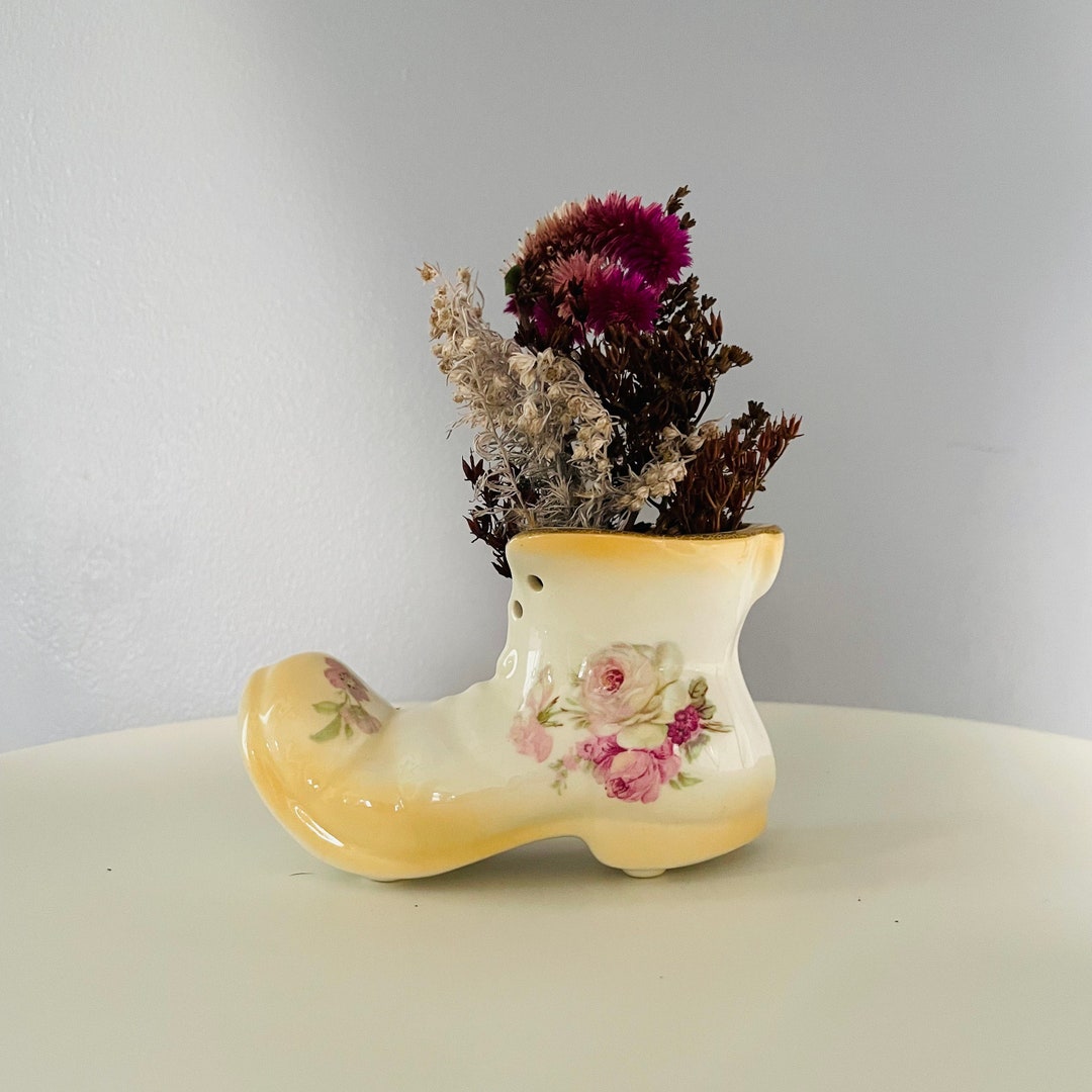 Vintage Floral Ceramic Bud Vase Old Foley Etsy Canada