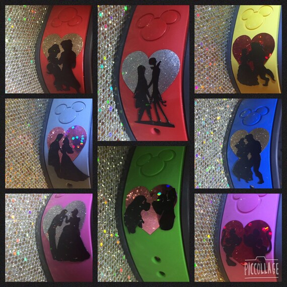 Disney Couples Magic Band Decals Etsy
