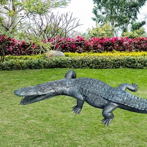 Alligator/ Crocodile Bronze Statue ~ Life Size