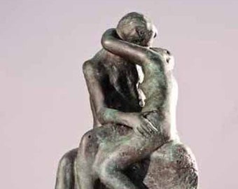 The Kiss Finest US Lost Wax Bronze Sculpture by Rodin Signed ~ 2 Sizes Available