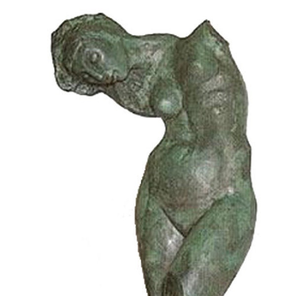 Life-Size Inner Voice AKA Meditation, The Muse Lost Wax Bronze Hand Cast Sculpture by Rodin Signed