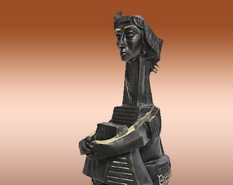 Guillermo Castaño Picasso&#39;s &quot;©Jacqueline&quot; 25&quot;H Original Limited Edition Lost Wax Bronze Sculpture Statue