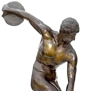 Discobolus, The Discus Thrower Finest US Lost Wax Bronze Sculpture Life-size Statue