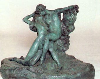 Eternal Springtime Exquisite US Lost Wax Bronze Sculpture by Auguste Rodin