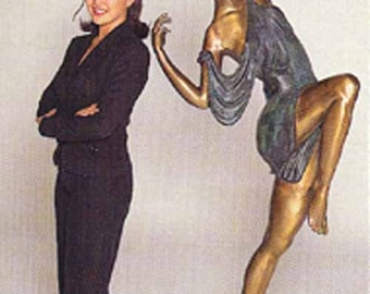 86&quot;H Diana the Archer Life-size Lost Wax Bronze Statue Sculpture by Le Faguays