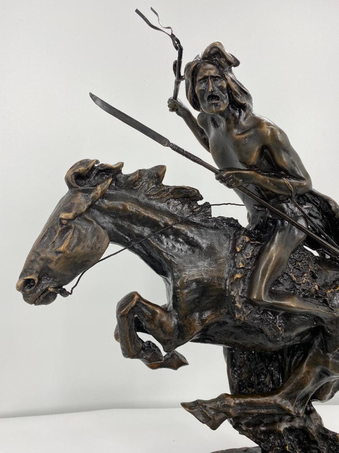 Cheyenne Lost Wax Bronze Collectible Sculpture Statue by Frederic