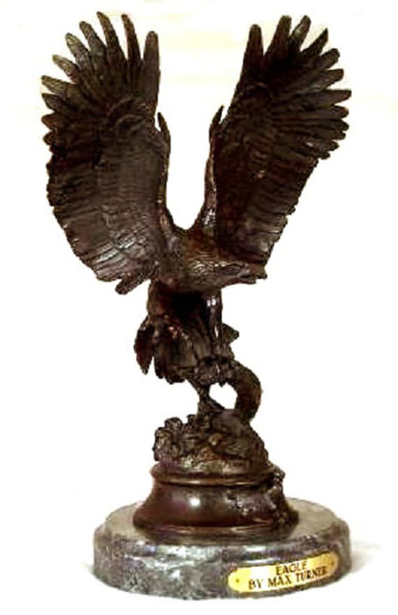 American Eagle Bronze Sculpture by Max Turner Etsy